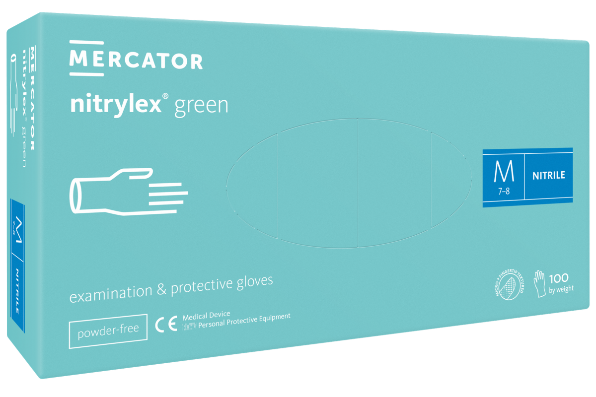 Nitrylex zaļi nitrila cimdi