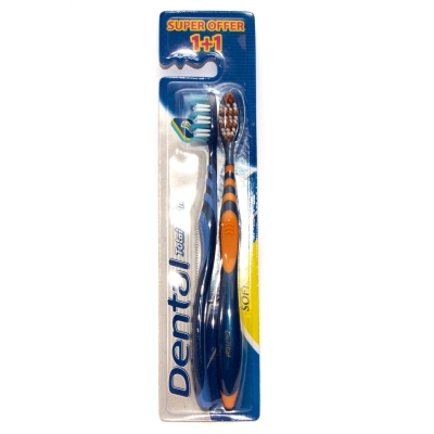 Dental Total Clean Double (Medium) Toothbrushes