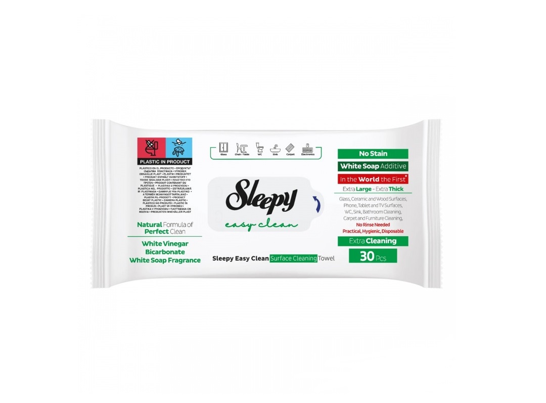Vispārējās tīrīšanas salvetes Sleepy Easy Cleaning