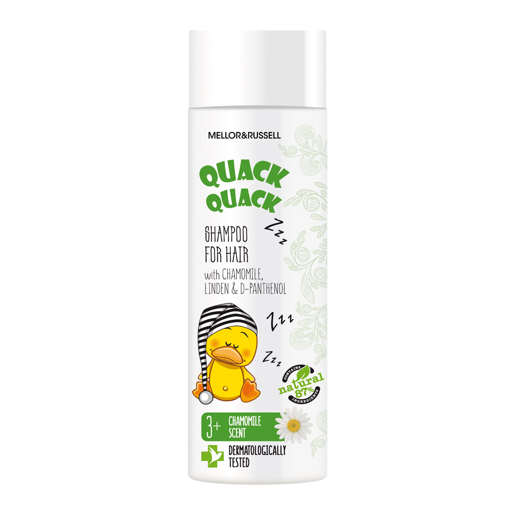 Quack Quack Bērnu šampūns ar kumelītēm, liepziediem un D-pantenolu