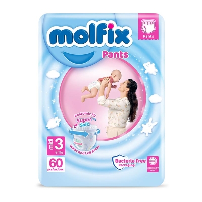 Molfix Diapers Midi (4-9 Kg) 60 pcs