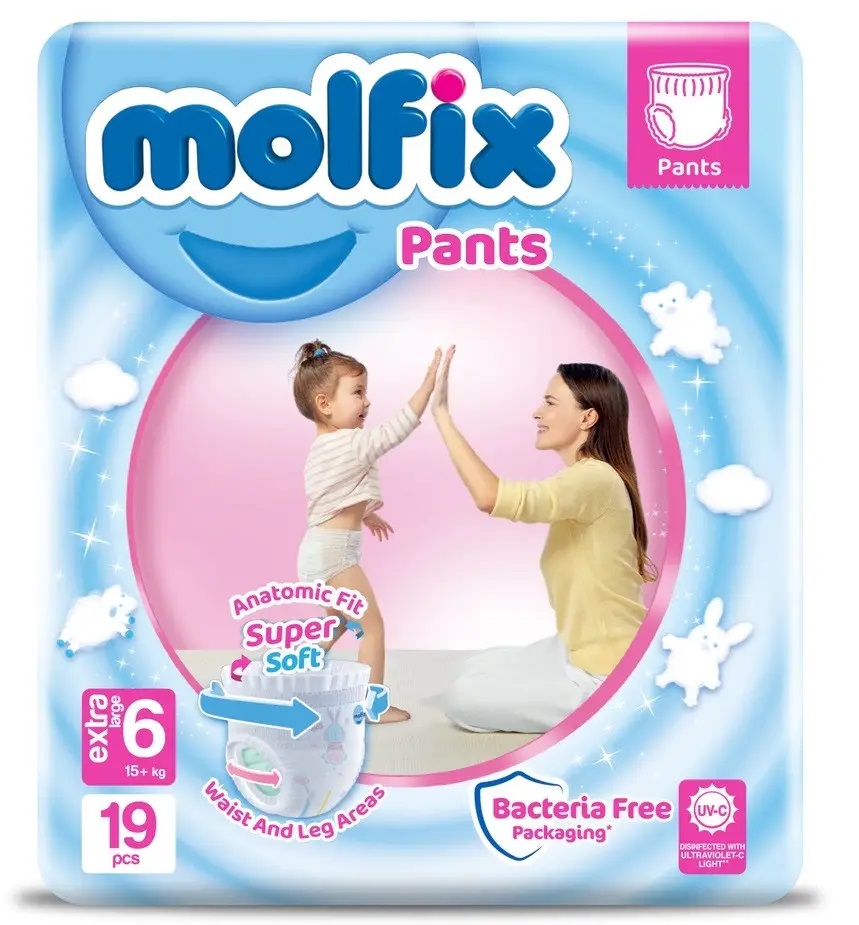 Molfix Pants Diapers XL (15-22 Kg) 20 pcs