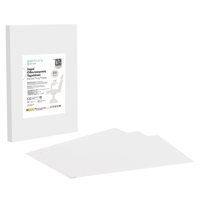 Soft Care Dental Tray paper 18 x 28 cm - White (250 pcs)