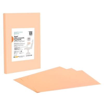 Soft Care Dental Tray paper 18 x 28 cm - Orange (250 pcs)