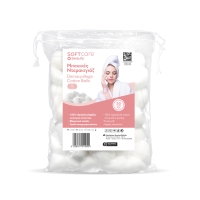 Ватные шарики для демакияжа Soft Care белые (50 шт.) - 1