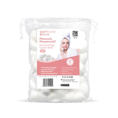 Demaquillage Cotton balls Soft Care white (50 pcs)