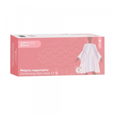 Hairdresser's Cape Soft Care PE 130 x 90 cm - clear (40 pcs)